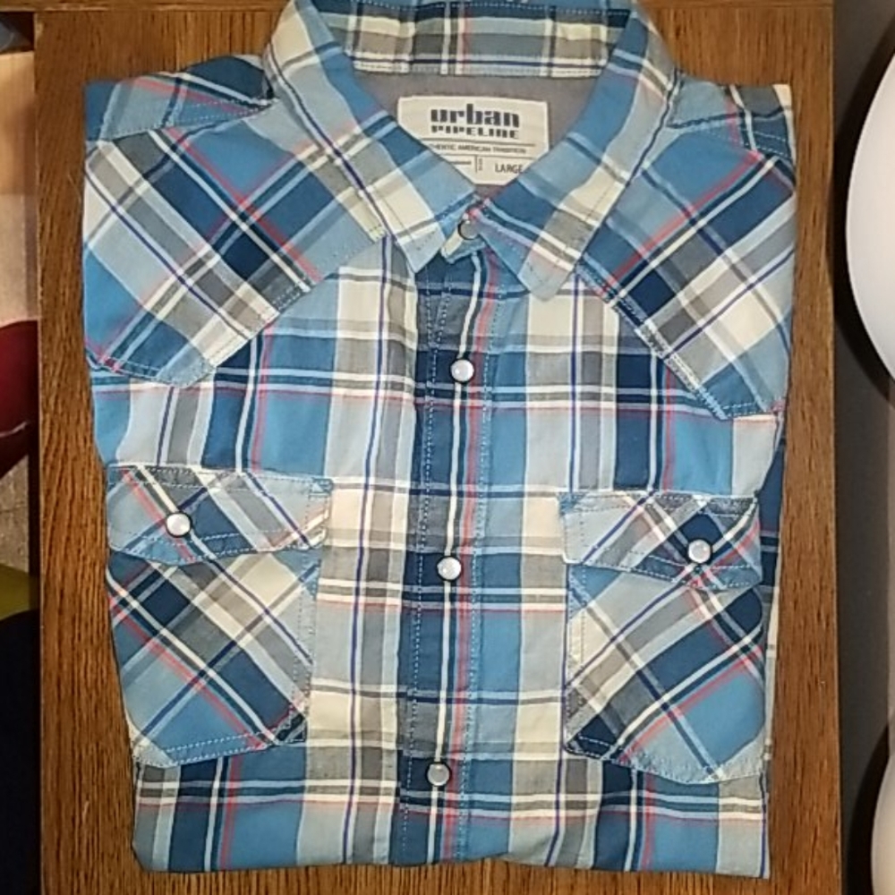 <URBAN PIPELINE> Pearl Snap Western Style Shirt